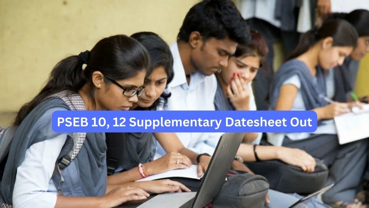 PSEB Compartment Exam 2023 Datesheet