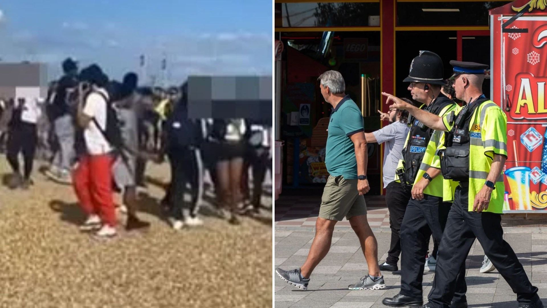 Seaside town descends into chaos as TikTok troublemakers gather to 'cause trouble' after 'looting' Oxford Street