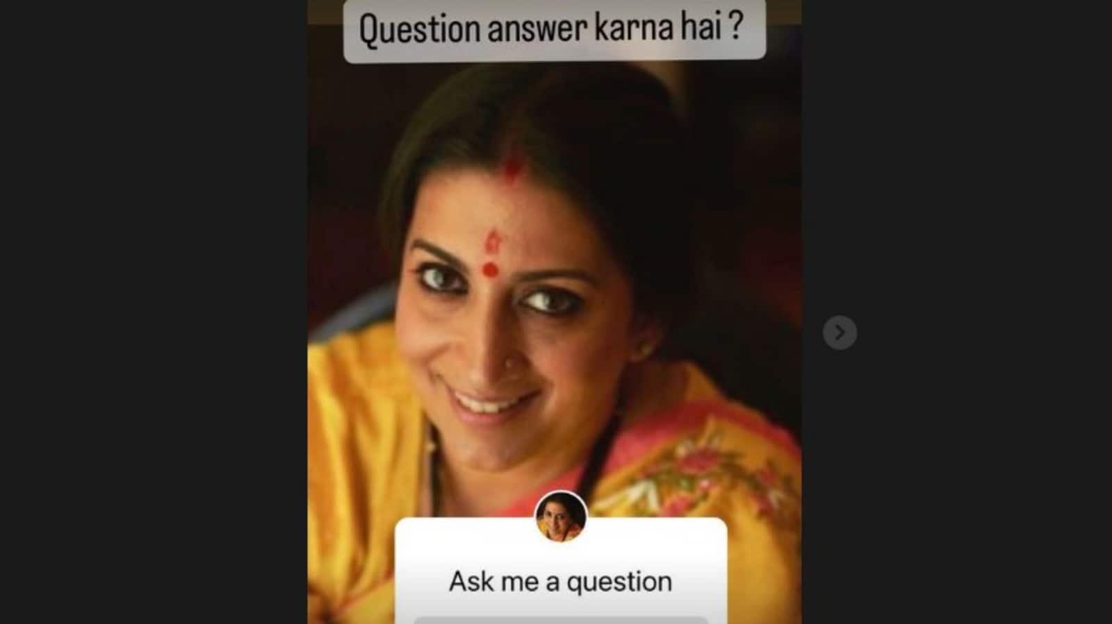 Smriti Irani’s heartwarming reply to Instagram user who wrote to her about mom's passing