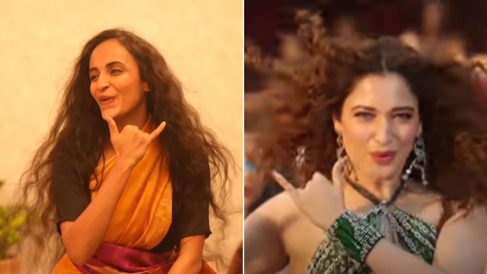 Social media influencer Ruhee Dosani recreates Tamannaah Bhatia's Kaavaalaa hook steps in saree