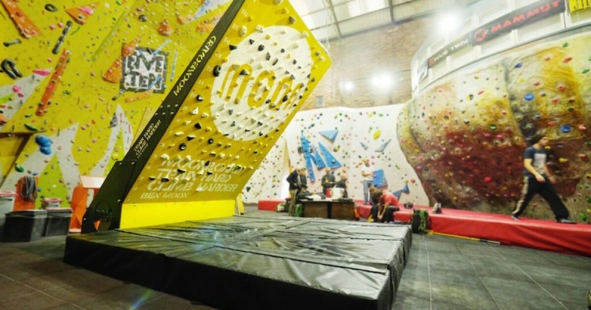 Space-saving MoonBoard offers rock climbers plenty of training options