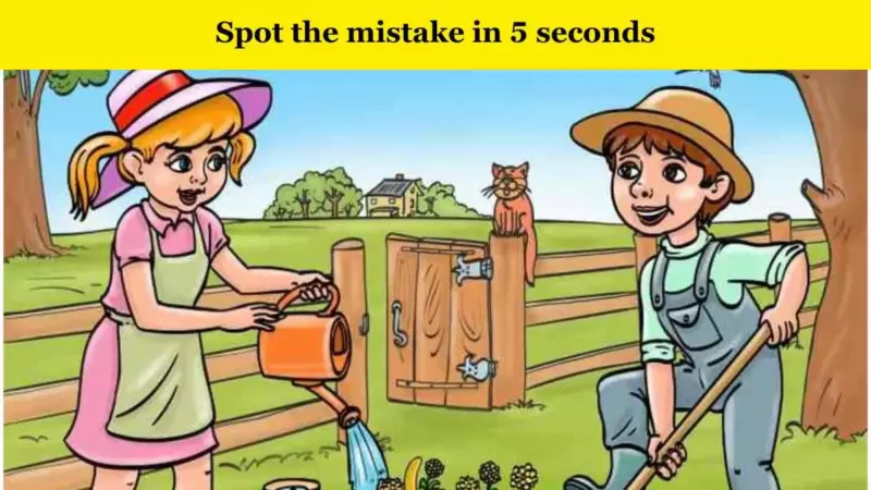 There is a small but significant mistake in this brain teaser picture puzzle. Try to spot the mistake in 5 seconds and find out whether or not you are a genius.