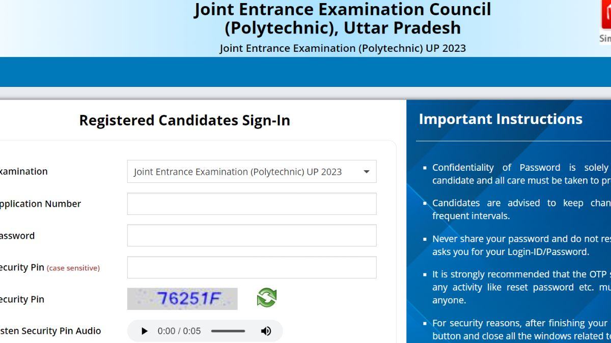 UP Polytechnic Counselling Date 2023