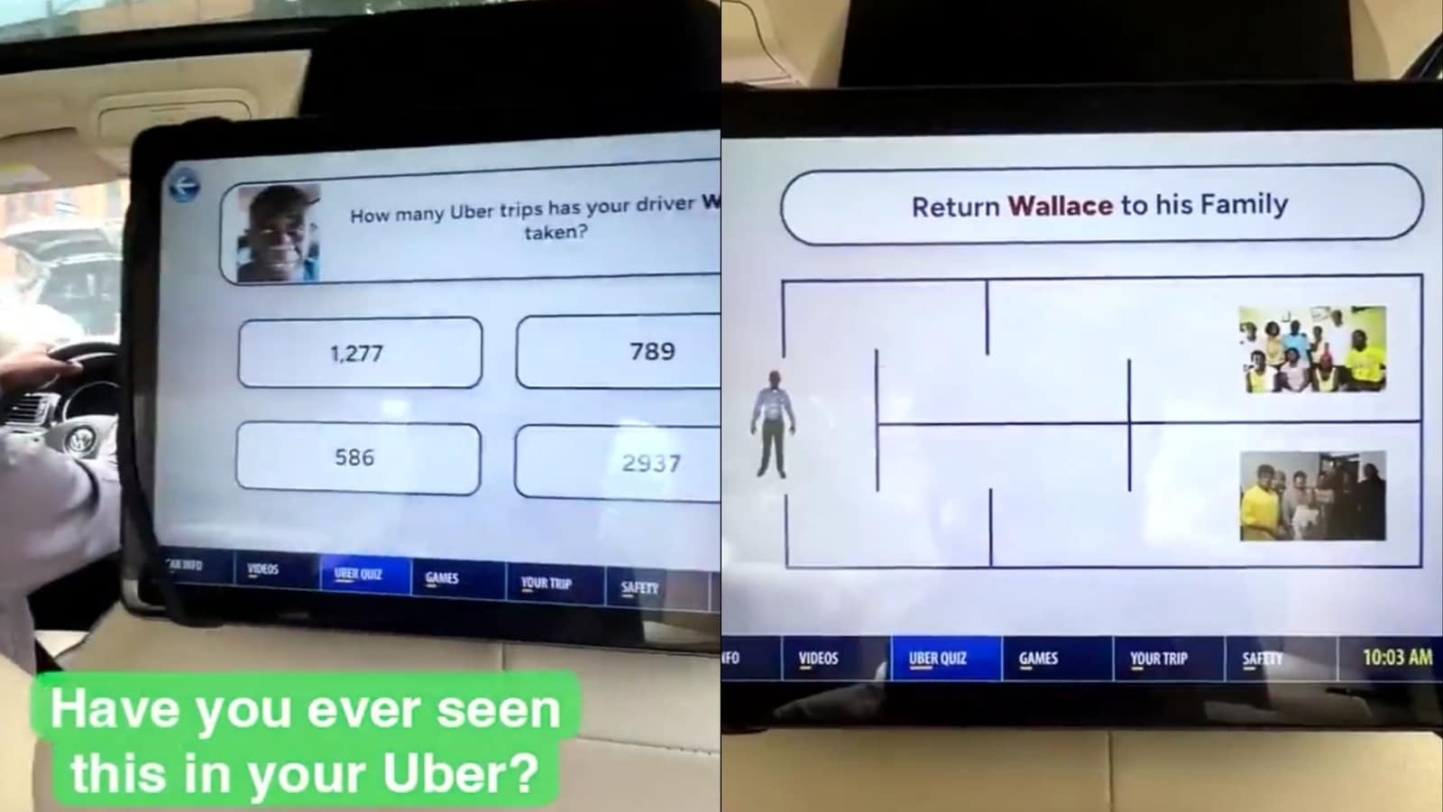 Uber driver creates fun game to entertain passengers