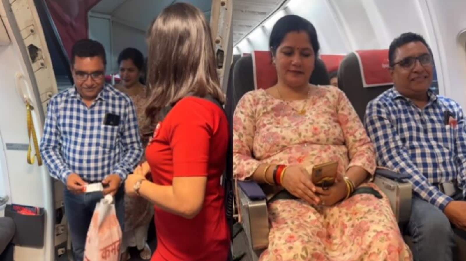 Viral video of air hostess welcoming parents in flight wins hearts. Watch