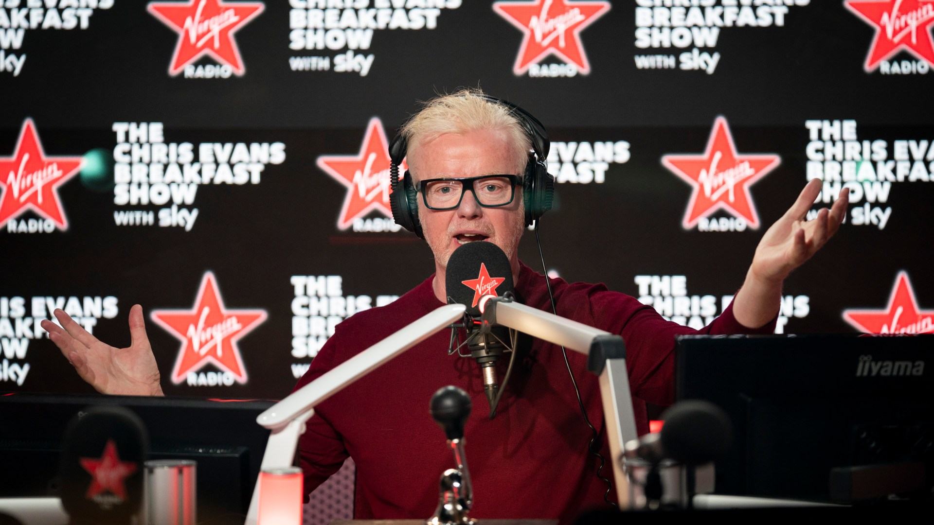 Virgin Radio host Chris Evans, 57, reveals live-on-air he's been diagnosed with skin cancer