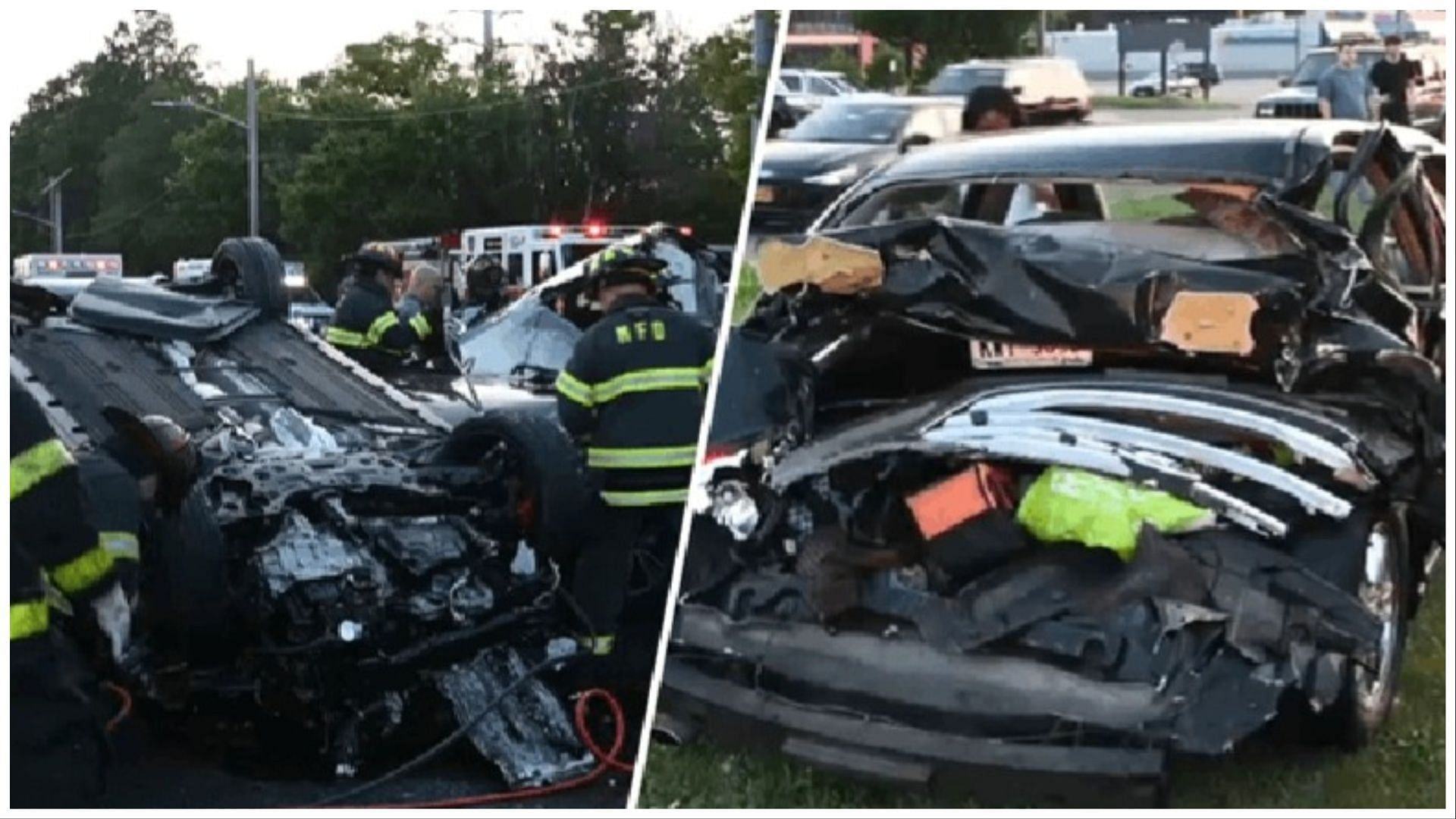 A fatal multi-car crash killed a 60-year-old dad and two of his children, (Image via Luradine Timberlake/Twitter)