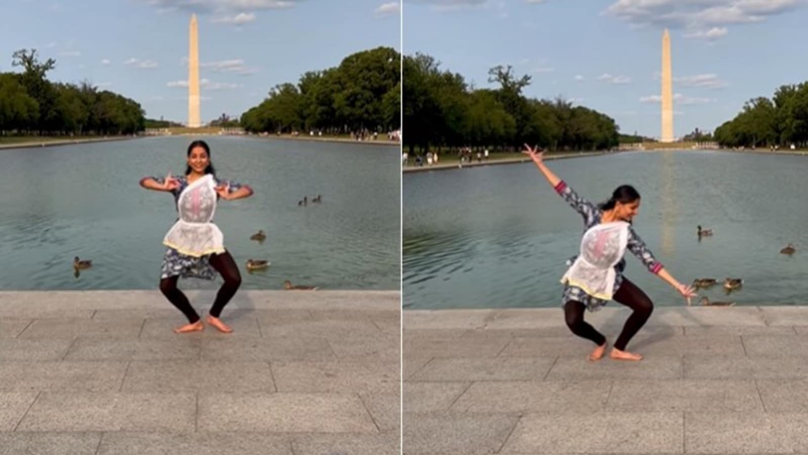 Woman's Bharatanatyam dance performance outside Washington Monument is viral. Watch