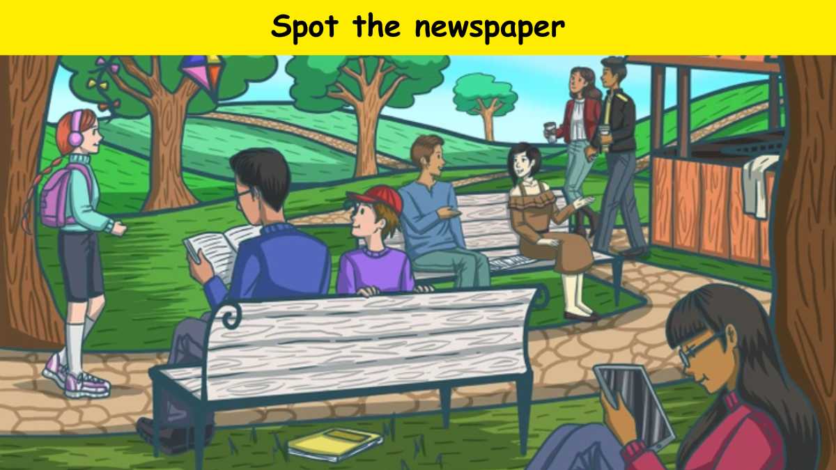 Can you spot the newspaper?