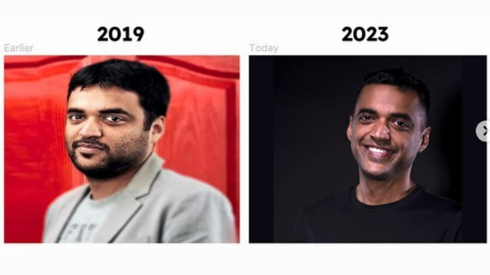 Zomato CEO Deepinder Goyal's shares inspiring weight loss journey. See pics