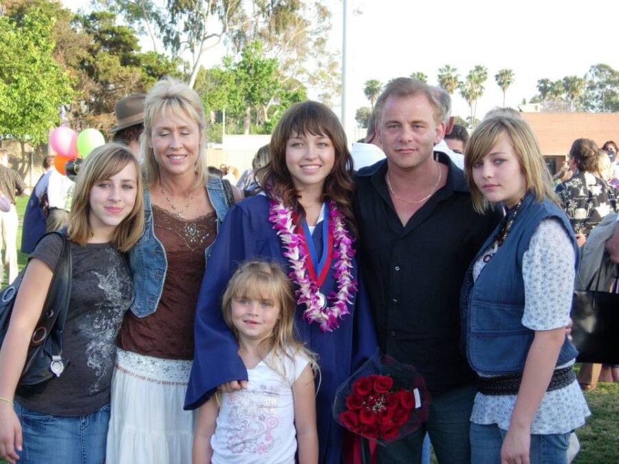 The Catsouras family on the day of Nikki’s high school graduation.