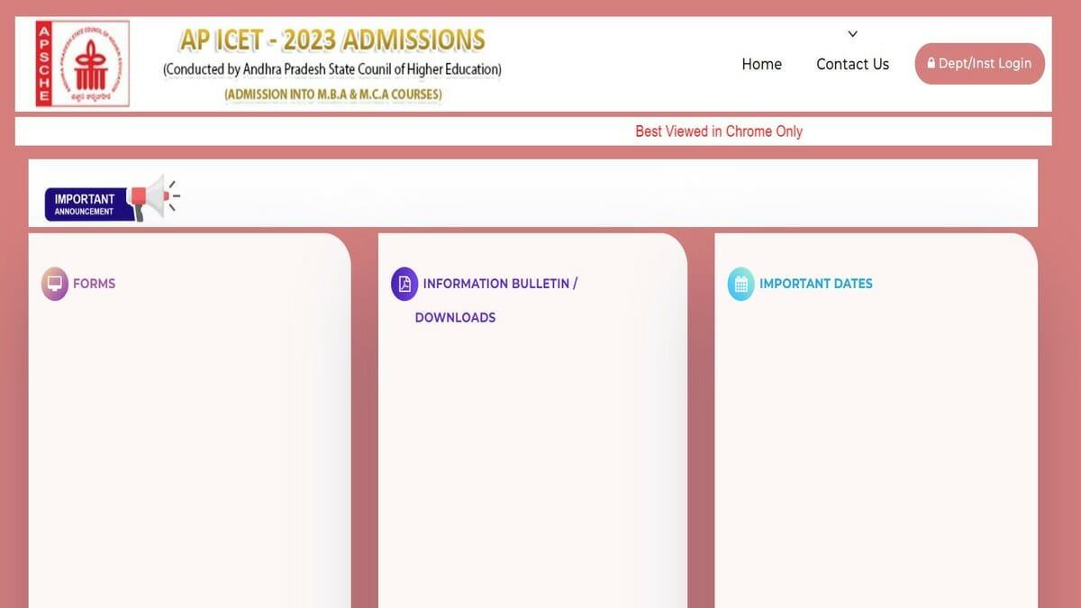 AP ICET counselling 2023 dates