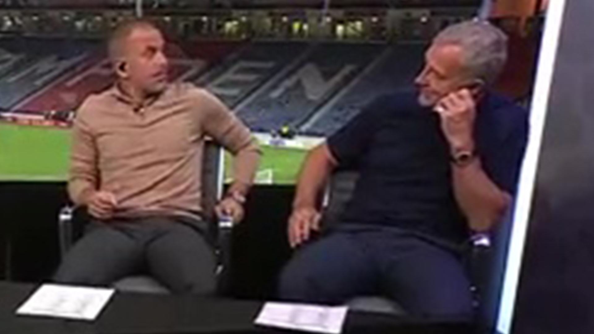 Awkward moment Joe Cole's jaw drops on Channel 4 as Graeme Souness makes bold England call