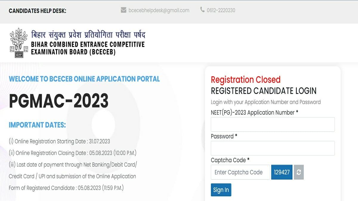 Bihar NEET PG Counselling round 2 schedule