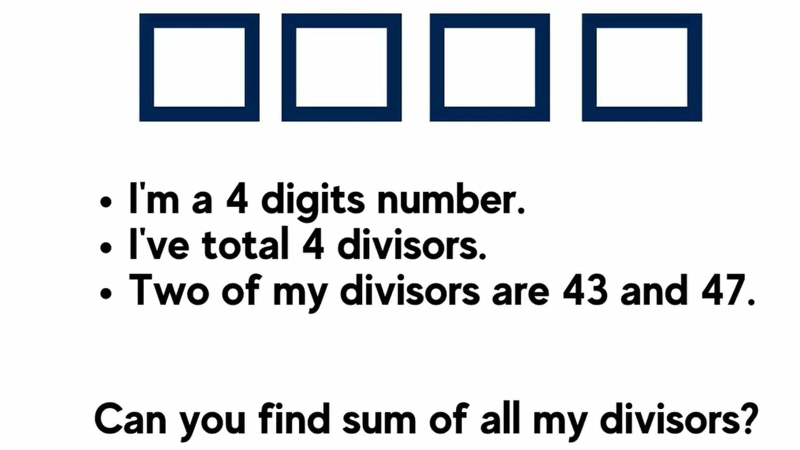 Brain Teaser: Can you guess the four-digit number?