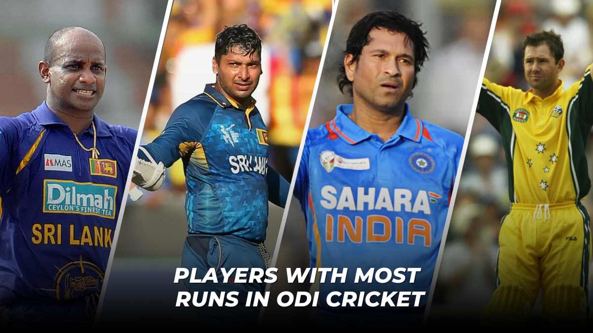 Get here a list of the top 10 Batsmen With the Most Runs in the ODI format