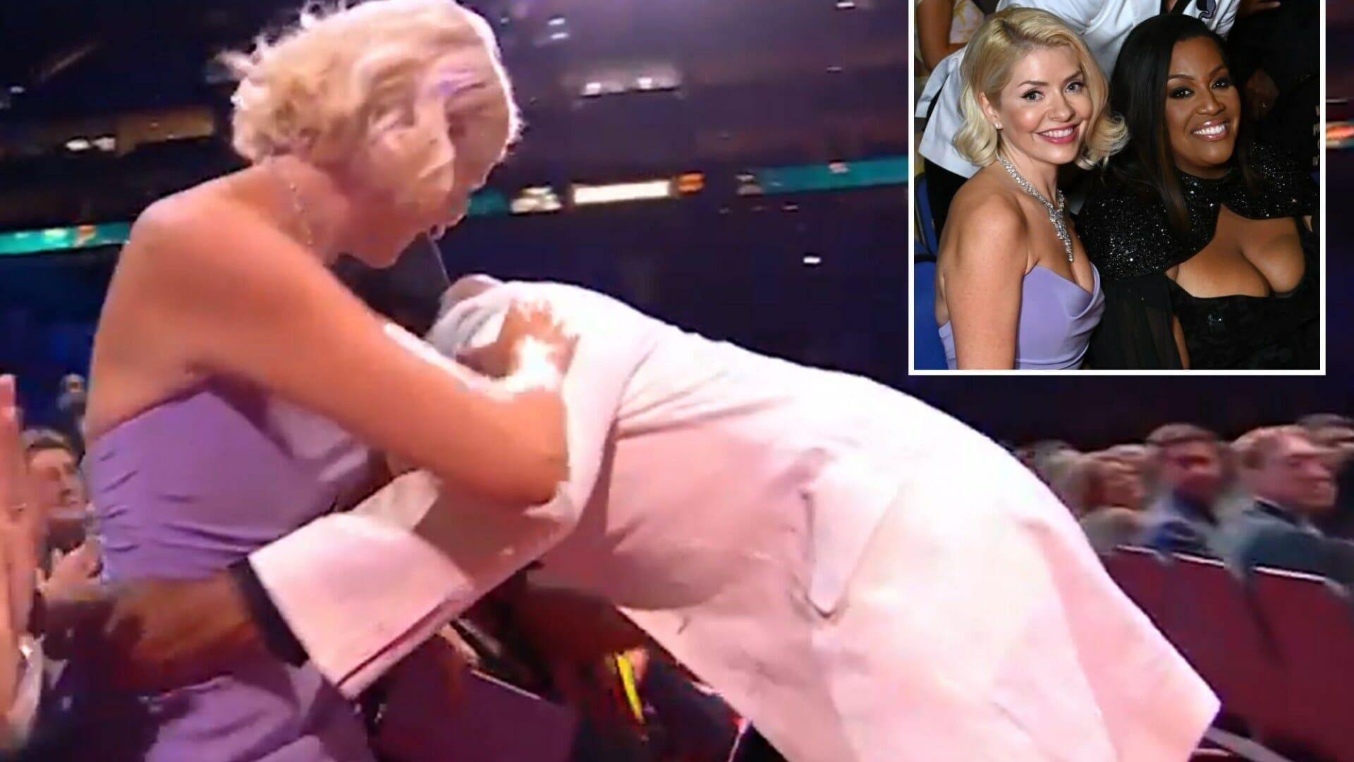 NTA fans spot awkward moment Holly Willoughby jumps in front of Alison Hammond to hug Jay Blades after This Morning loss