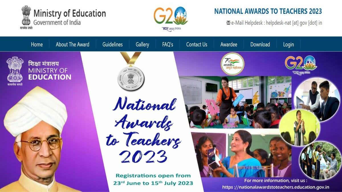 National Award to Teachers 2023