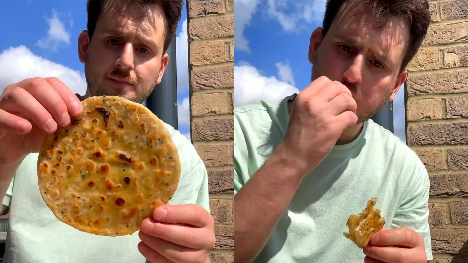 UK chef cooks sattu paratha in viral video, wows viewers