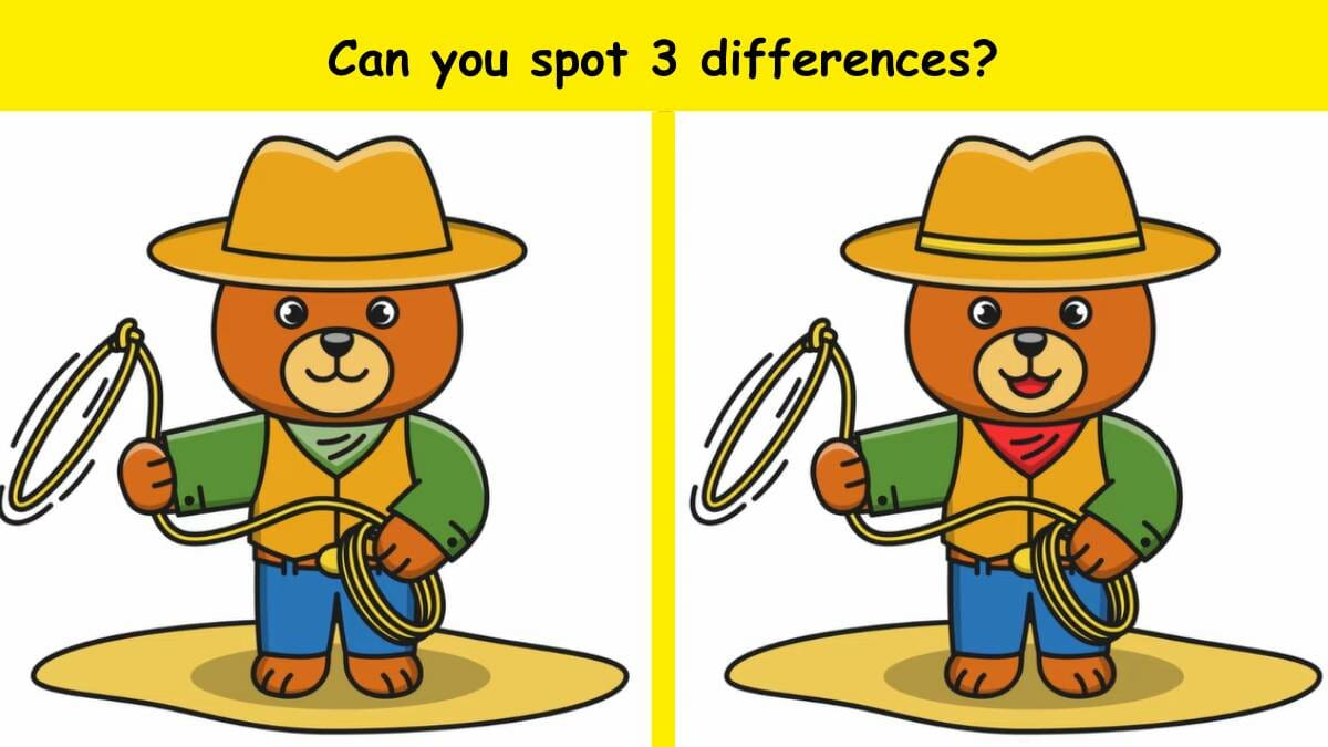 Spot 3 differences in 9 seconds