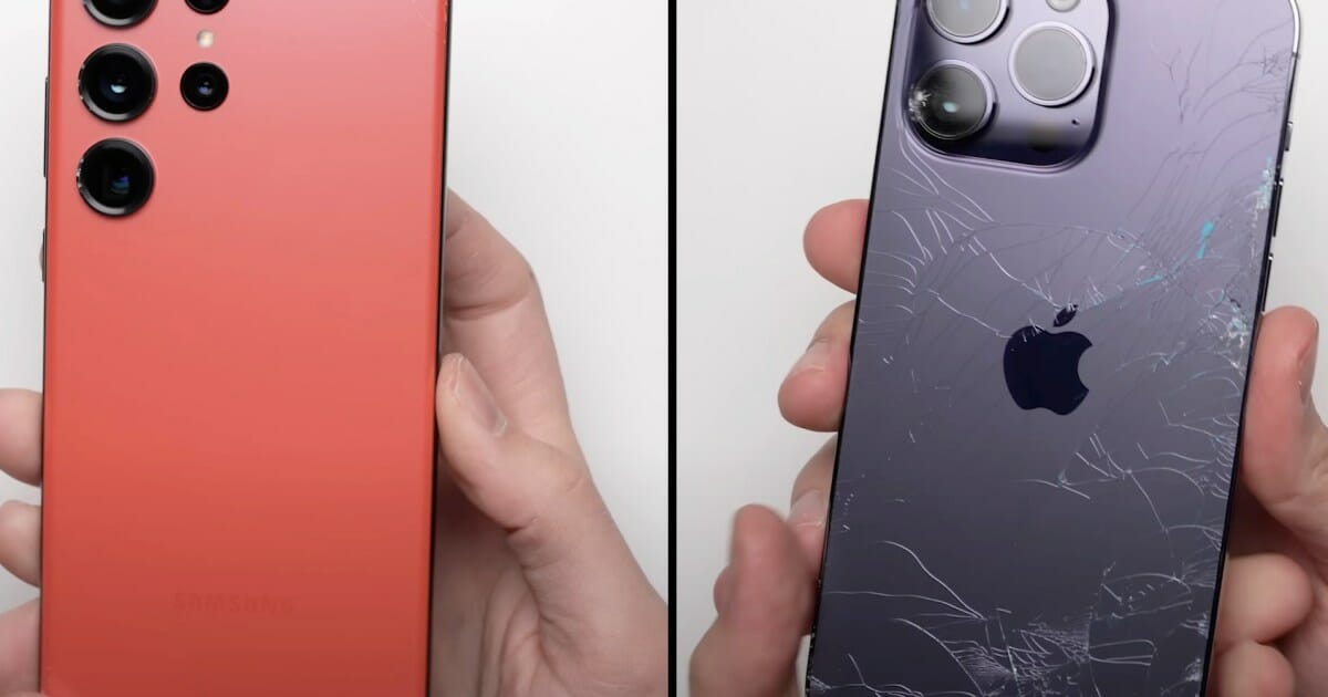 Watch the Galaxy S23 Ultra and iPhone 14 Pro Max face off in brutal drop test