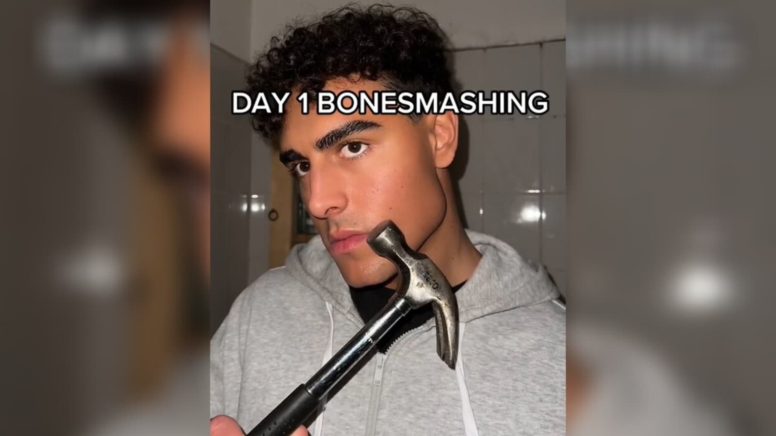 What's the Tiktok's 'bone smashing' trend asking people to smash their faces