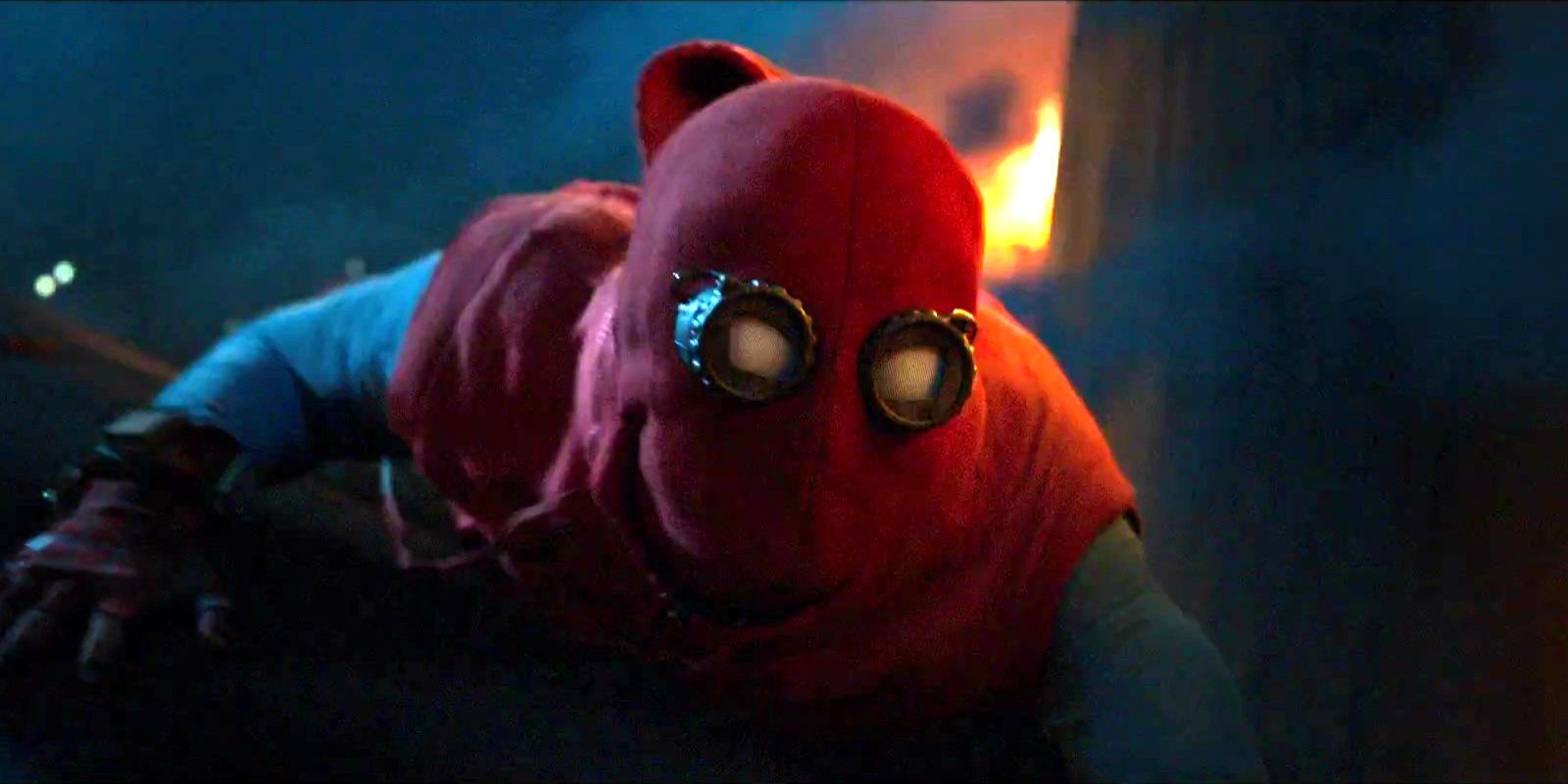 Why Spider-Man's Home-Made Suit Had Unrealistically High-Tech Eyes