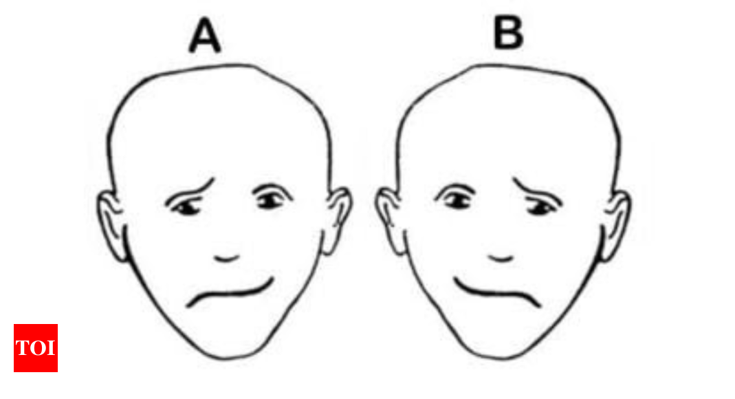 Personality test: Which face is smiling among the two?