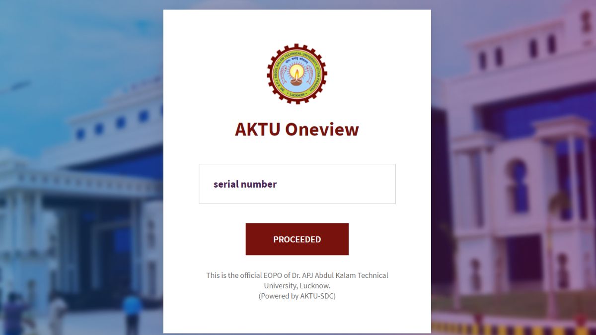 AKTU One View Result 2023