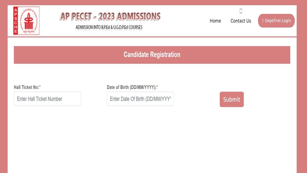 AP PECET 2023 Round 2 Counselling Registration