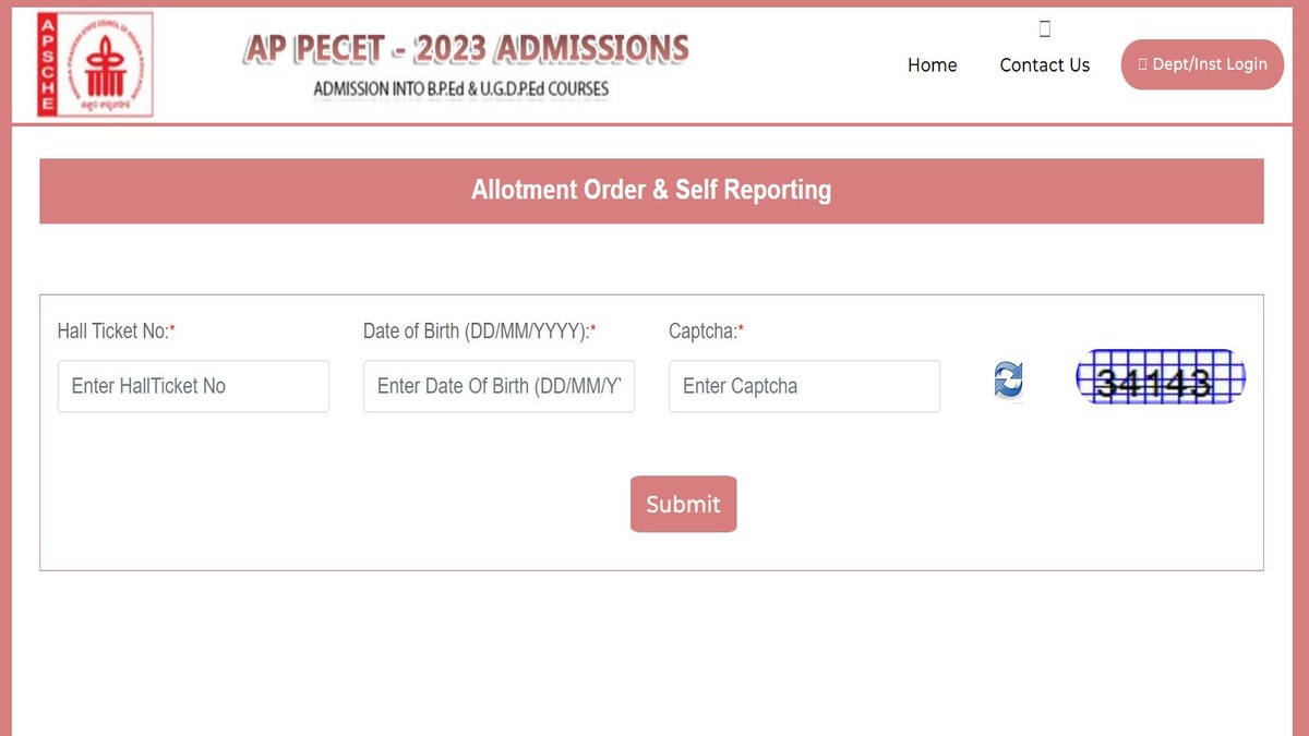 AP PECET 2023 Seat Allotment Result at pecet-sche.aptonline.in