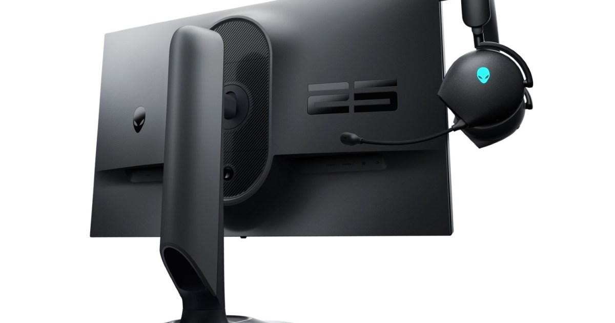 Alienware’s new gaming monitors come with a retractable headset stand