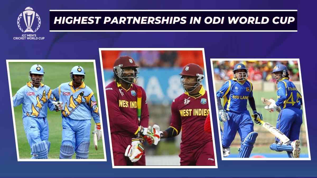 Highest Partnerships in ODI World Cup History