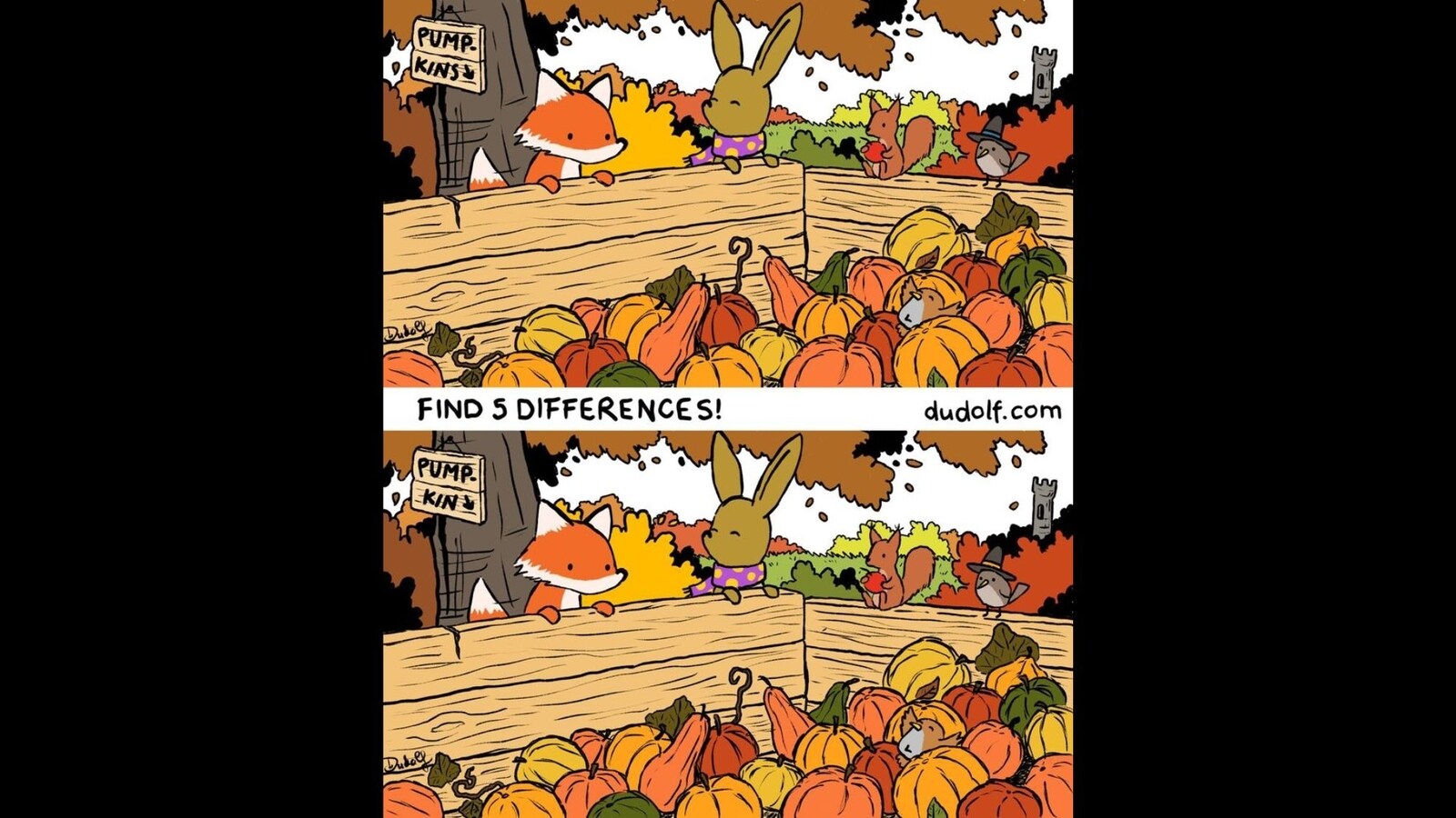 Brain Teaser: Can you spot five differences in this picture in 10 seconds?