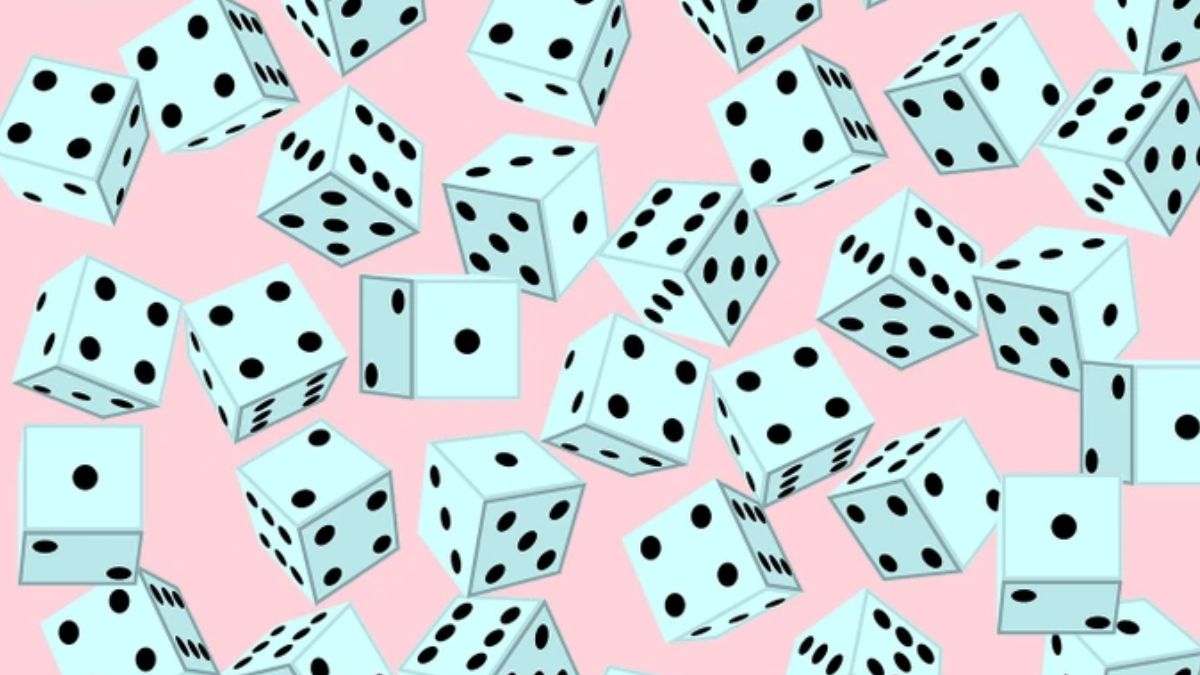 Can You Spot the Mistake in the Picture of the Dice within 7 secs?