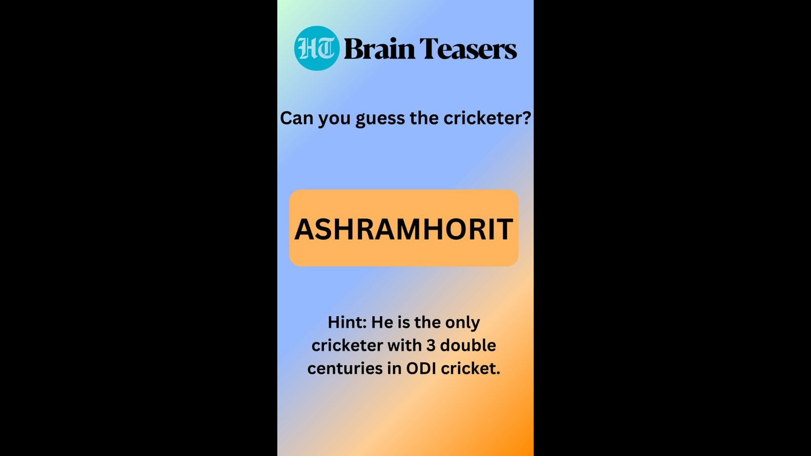 Brain teaser: Can you guess the names of these Indian cricketers?