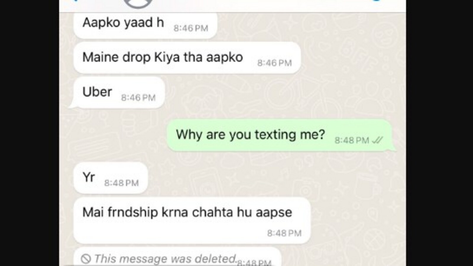 Cab driver texts woman ‘friendship karna chahta hun’, Uber responds