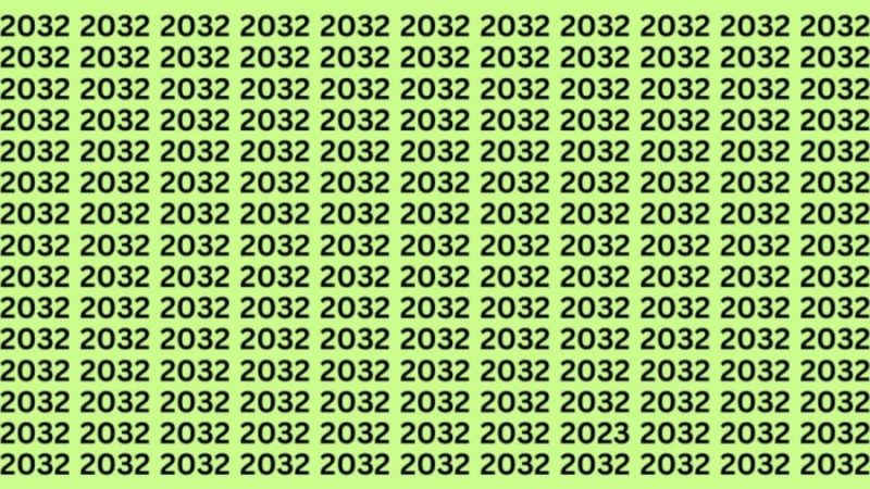 Can you find the number 2023 among 2032 in 15 seconds?