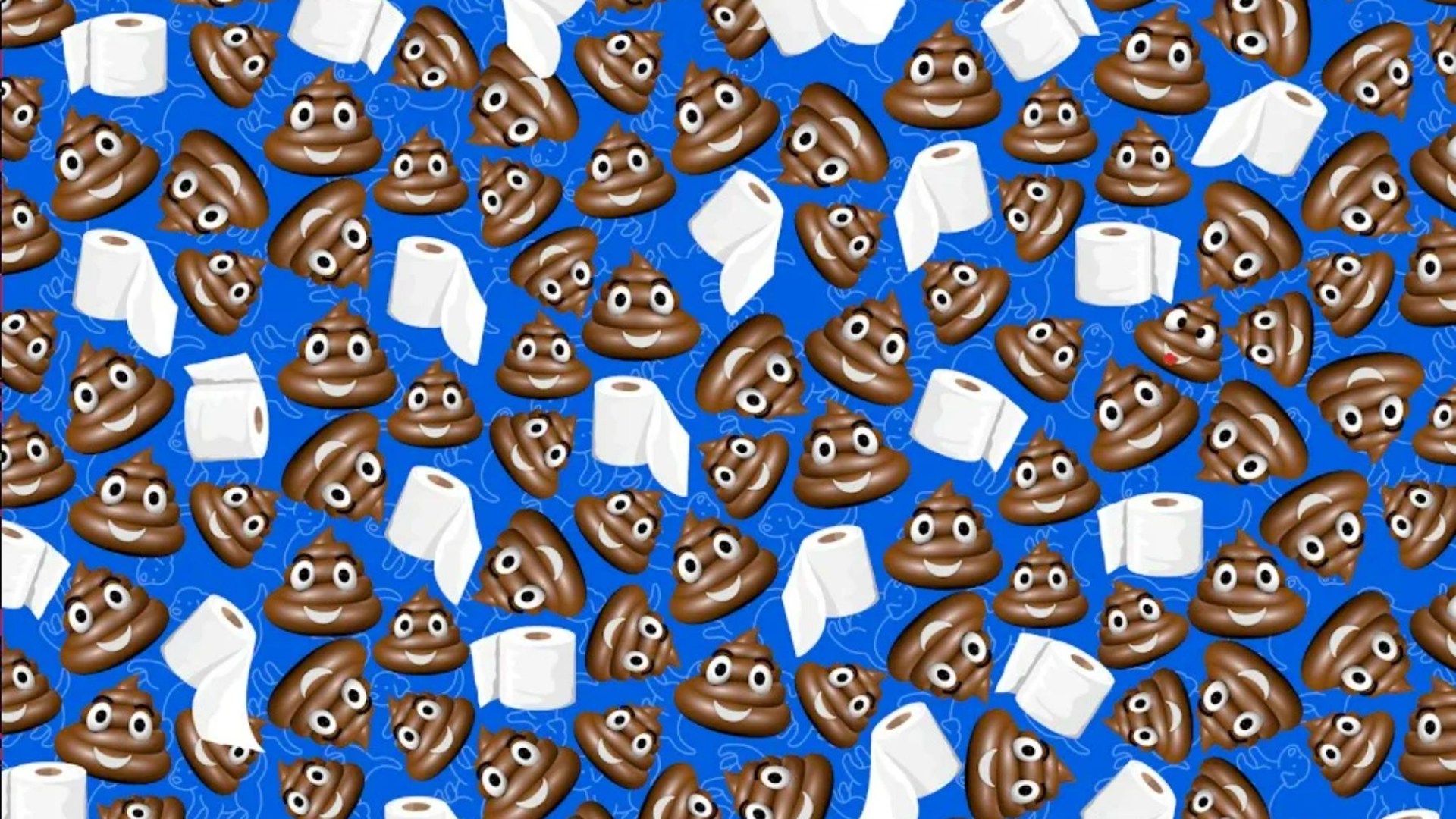 Can you spot the missing cheeky poo hidden among bog roll and regular icons in this emoji-themed brainteaser?