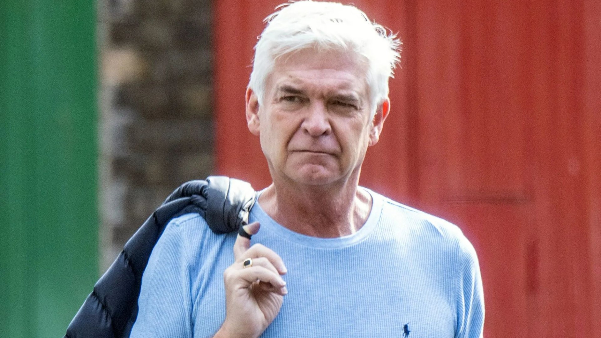 Downcast Phillip Schofield pictured with wife and daughter amid rumours Ben Shephard will replace him on This Morning