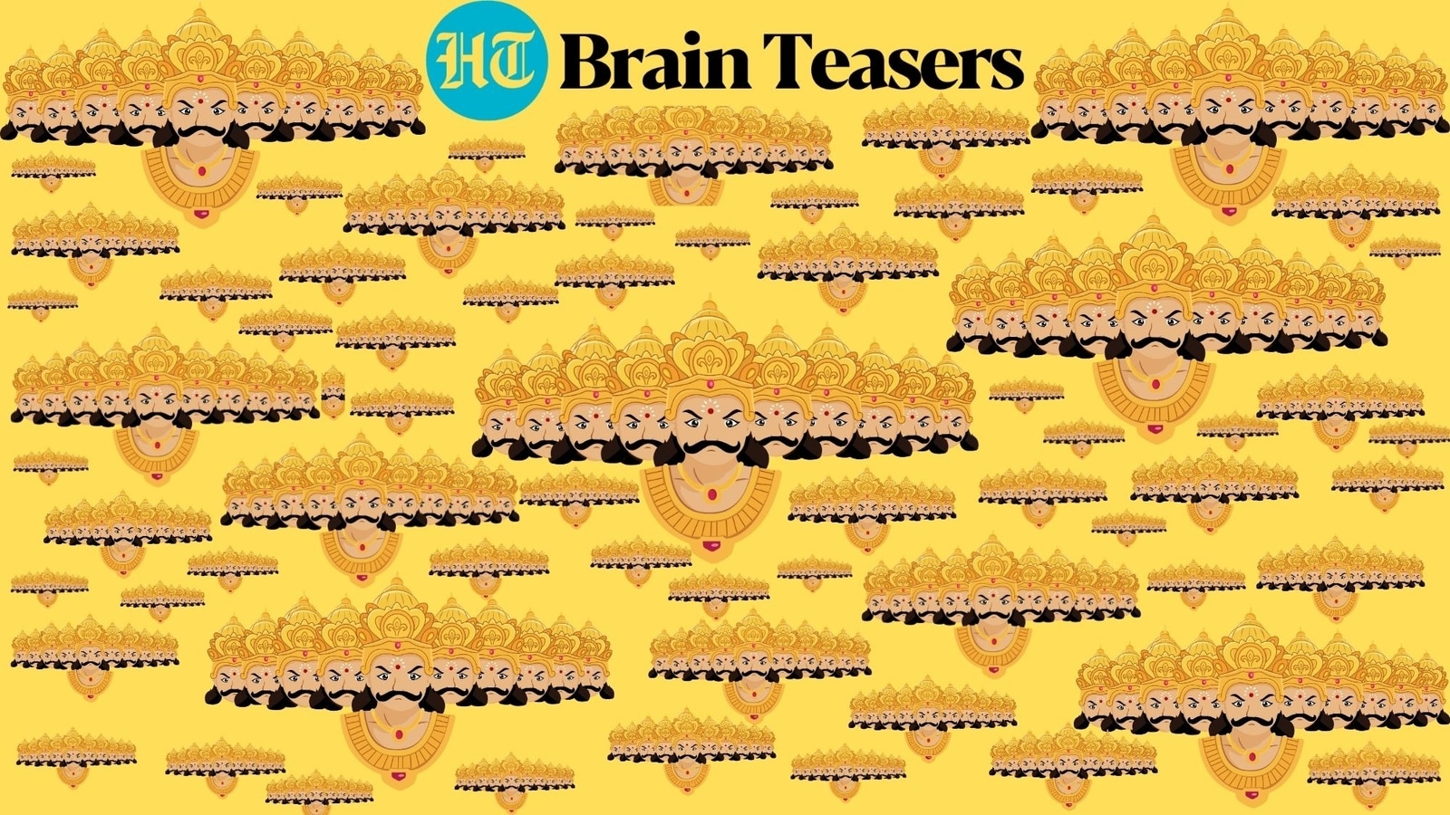 Dusshera 2023: Can you spot the Ravana with one head in this brain teaser?