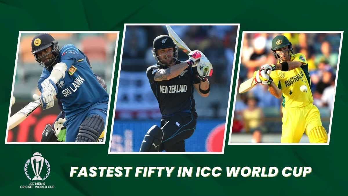 Fastest Fifty In ICC ODI World Cup