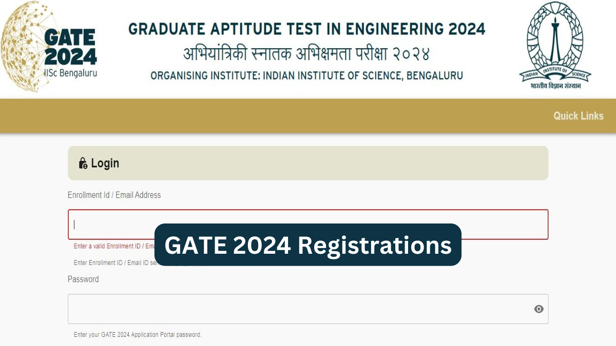 GATE Registration 2024