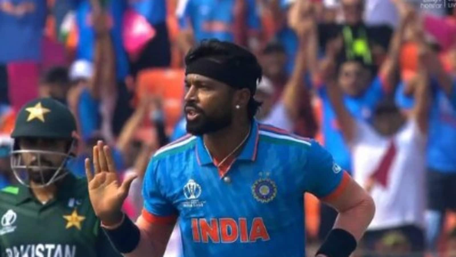 Hardik Pandya’s cheeky send-off to Imam-ul-Haq post wicket goes viral