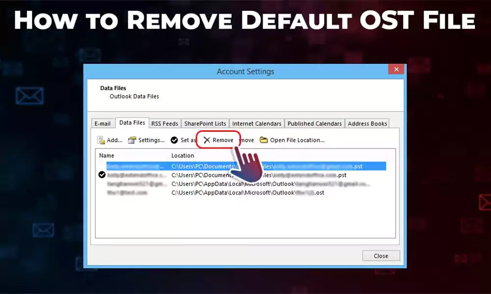 How to Remove Default OST File?