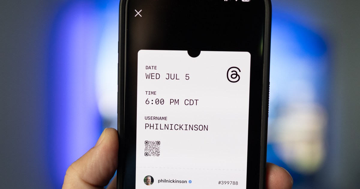 How to find your Threads ticket to show when you joined