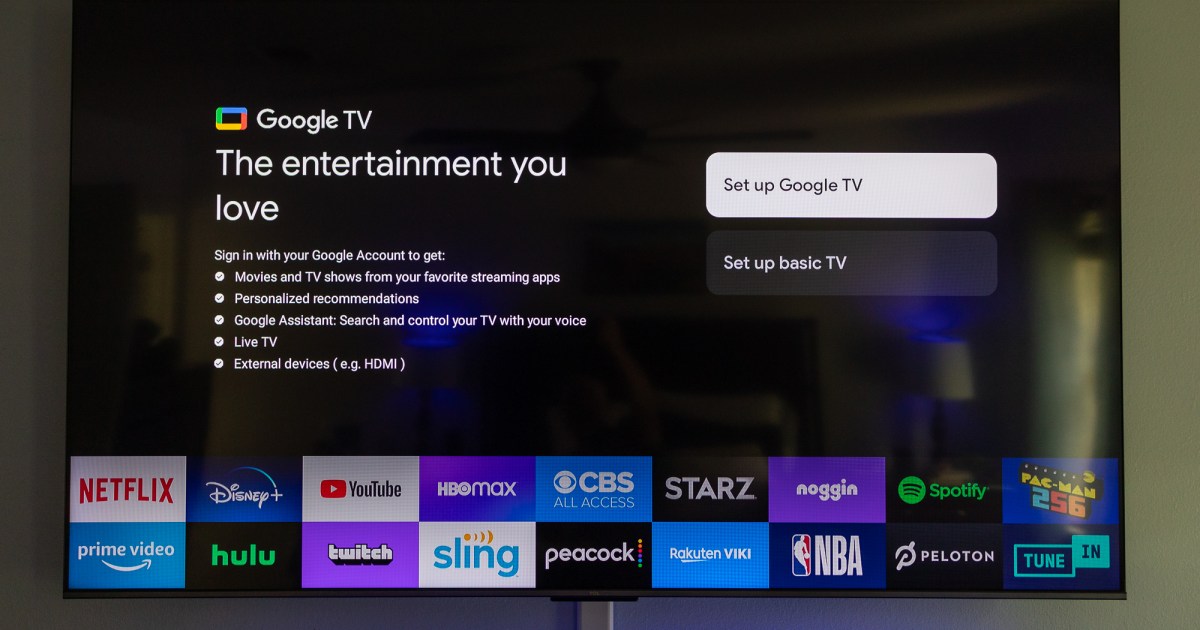 How to set up the TCL Q6 Google TV