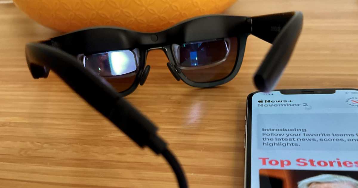 I used the Nreal Air AR glasses to totally transform my iPhone