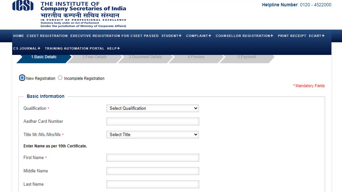 ICSI CSEET January 2024