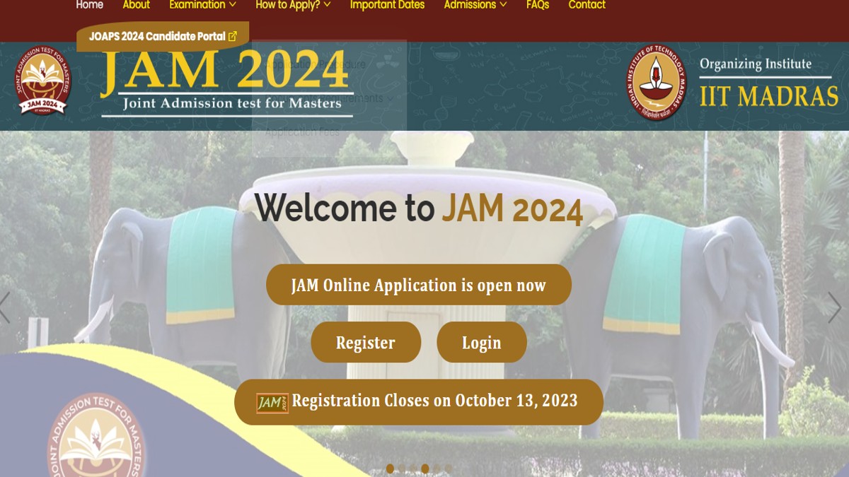 IIT JAM 2024 Applications